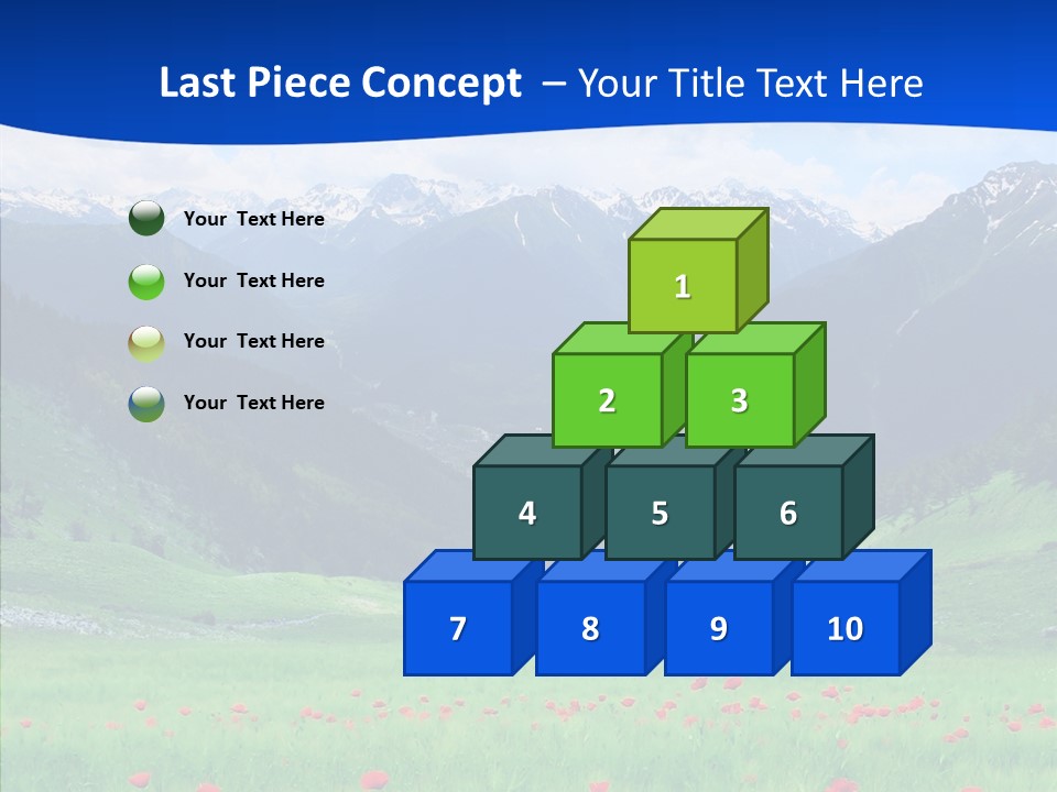 Outdoors Landscape Flour PowerPoint Template