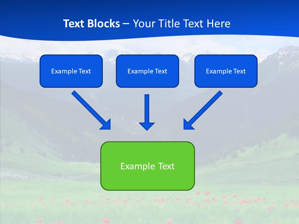 Outdoors Landscape Flour PowerPoint Template