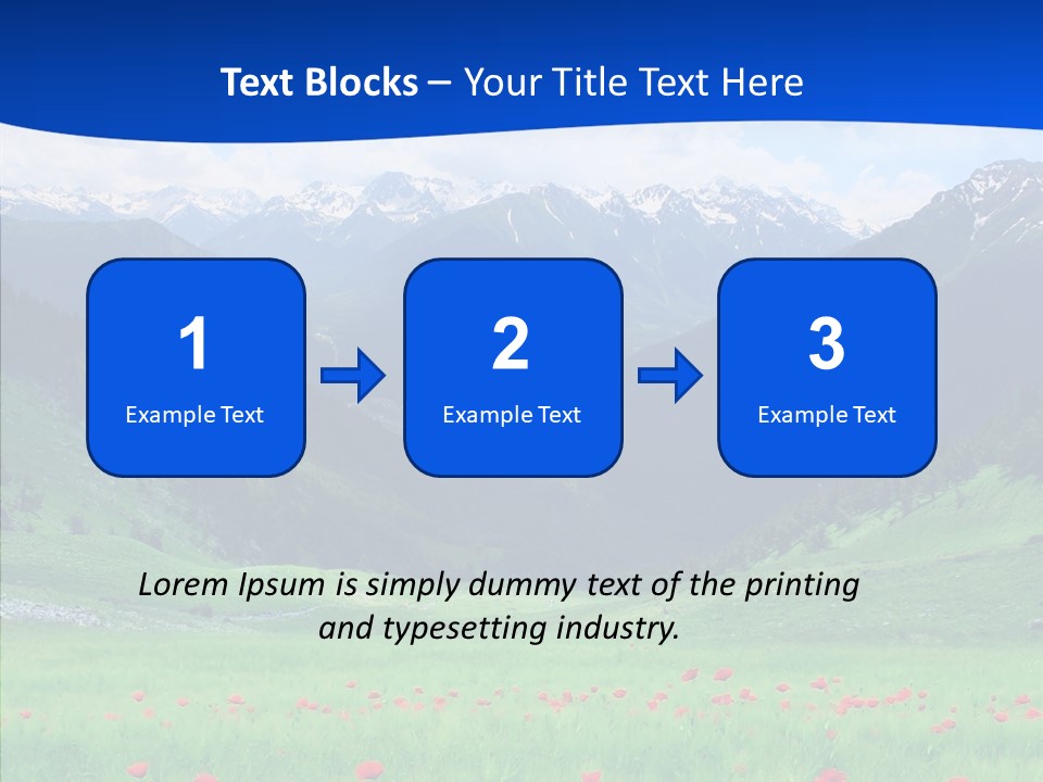 Outdoors Landscape Flour PowerPoint Template