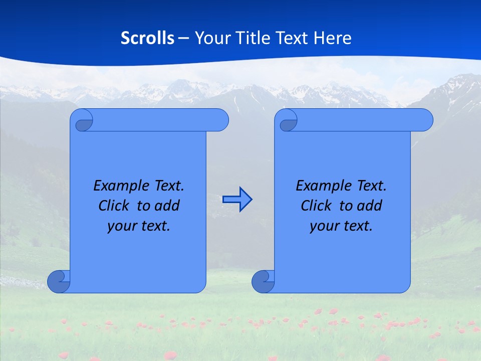Outdoors Landscape Flour PowerPoint Template