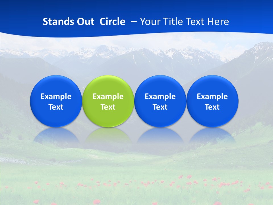 Outdoors Landscape Flour PowerPoint Template