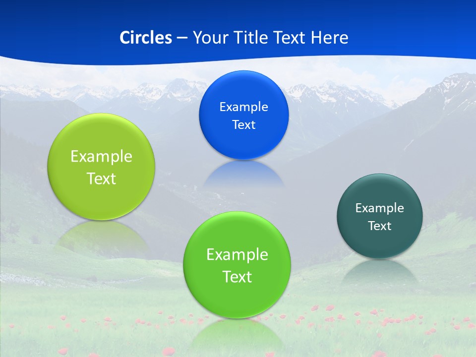 Outdoors Landscape Flour PowerPoint Template