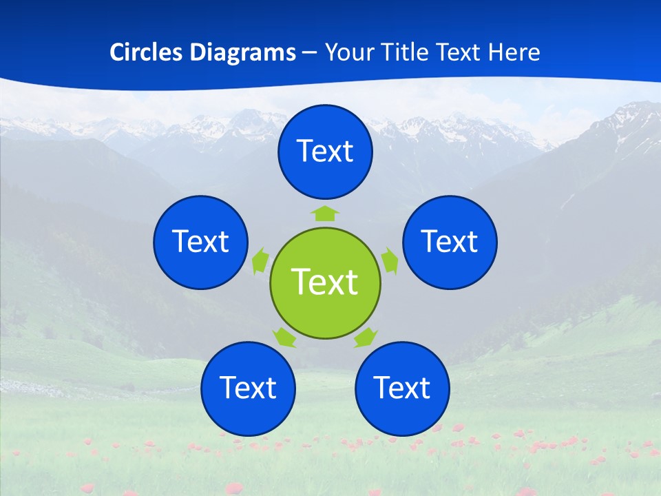 Outdoors Landscape Flour PowerPoint Template