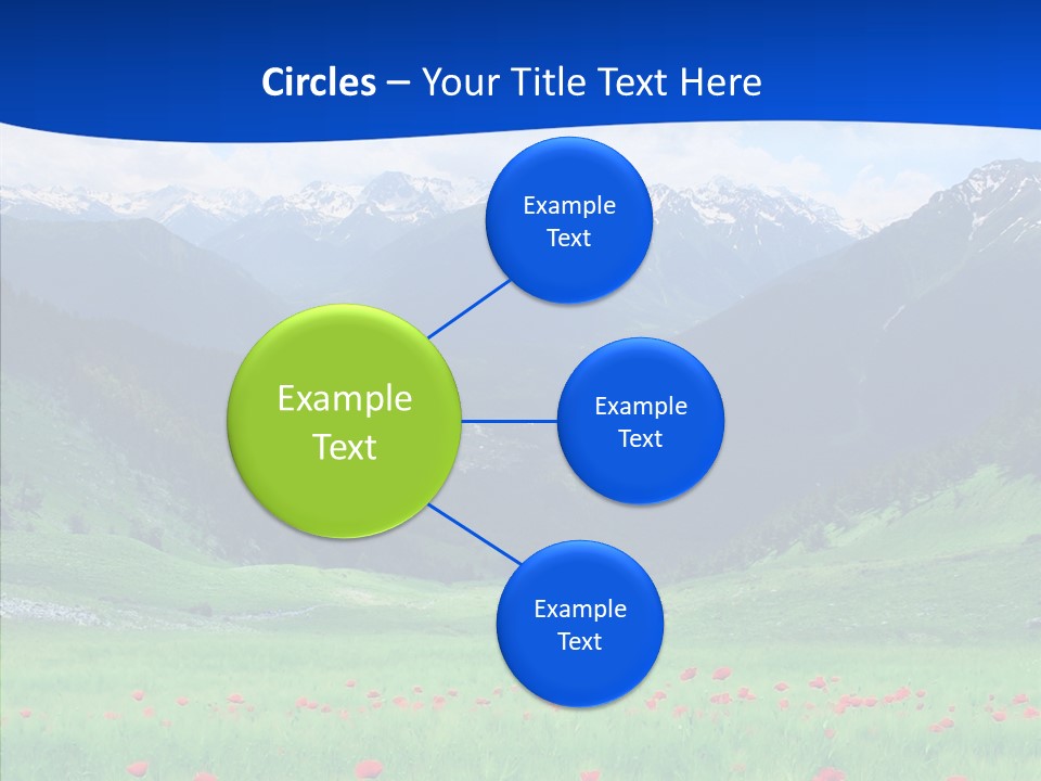 Outdoors Landscape Flour PowerPoint Template