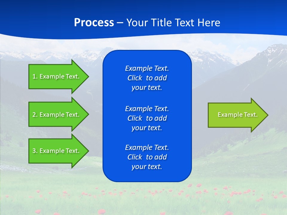 Outdoors Landscape Flour PowerPoint Template