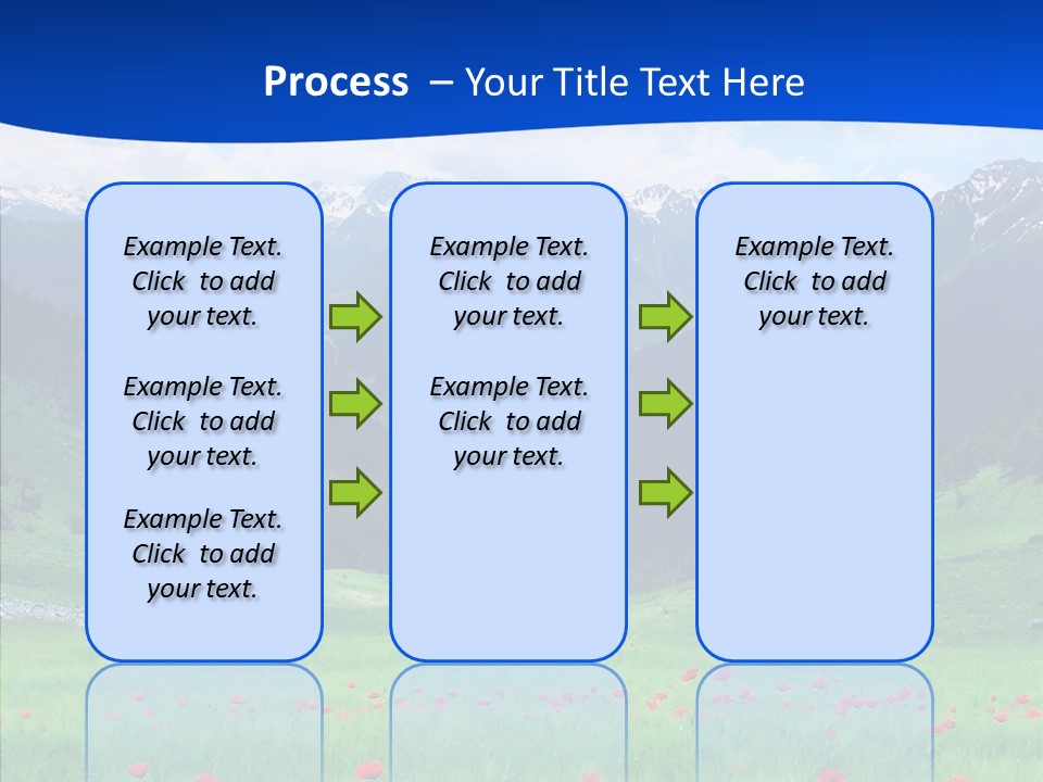Outdoors Landscape Flour PowerPoint Template