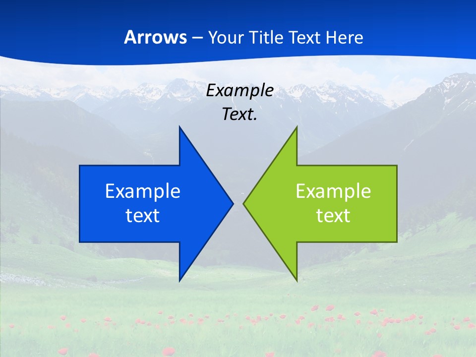 Outdoors Landscape Flour PowerPoint Template