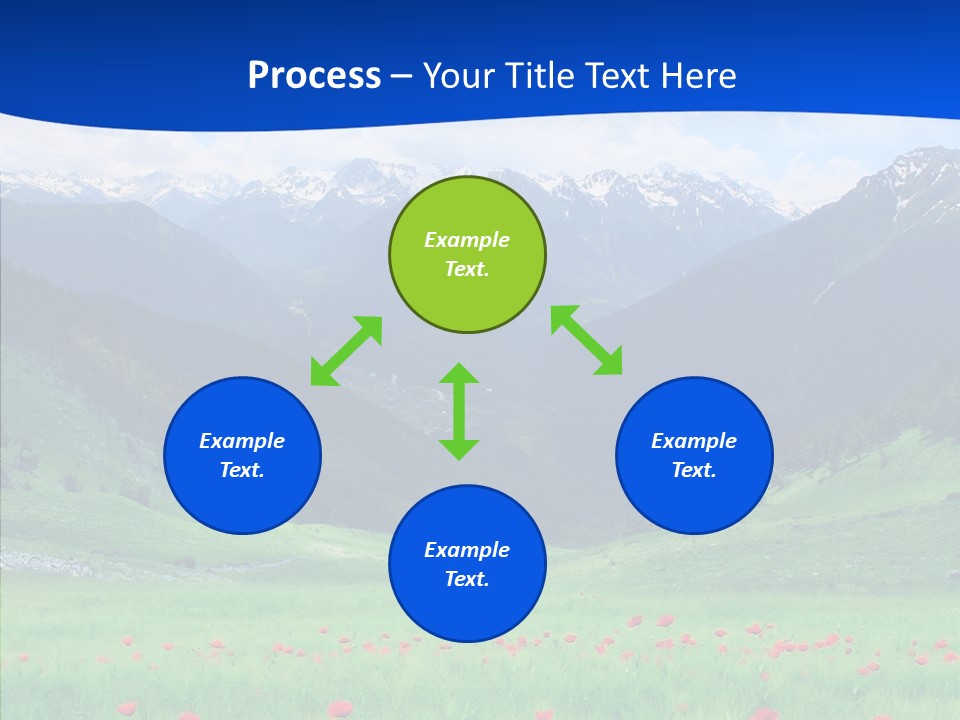 Outdoors Landscape Flour PowerPoint Template