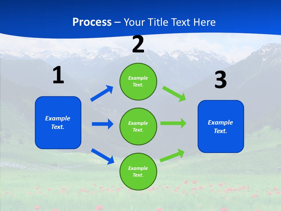 Outdoors Landscape Flour PowerPoint Template