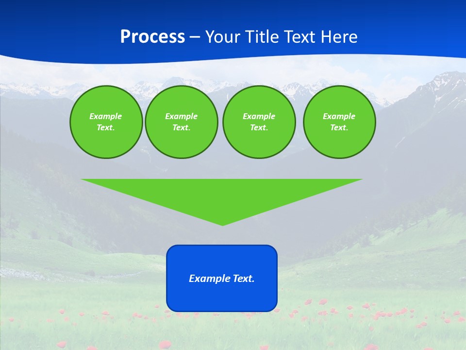 Outdoors Landscape Flour PowerPoint Template