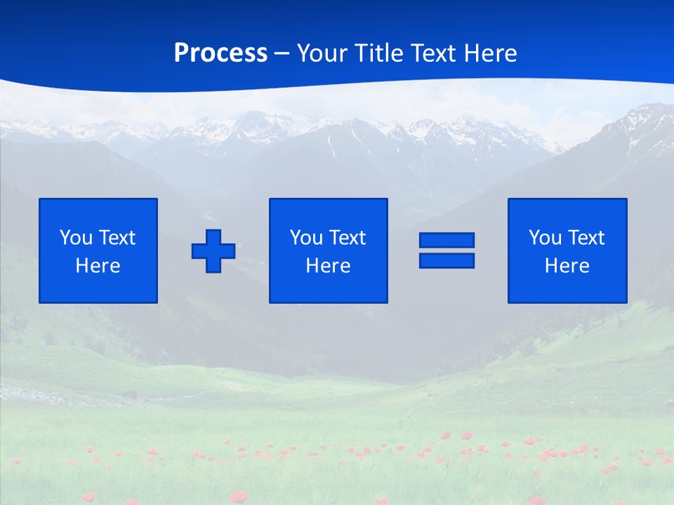 Outdoors Landscape Flour PowerPoint Template