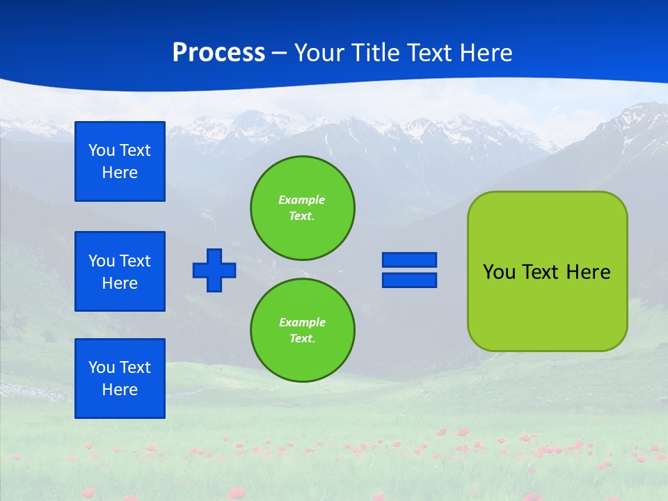 Outdoors Landscape Flour PowerPoint Template