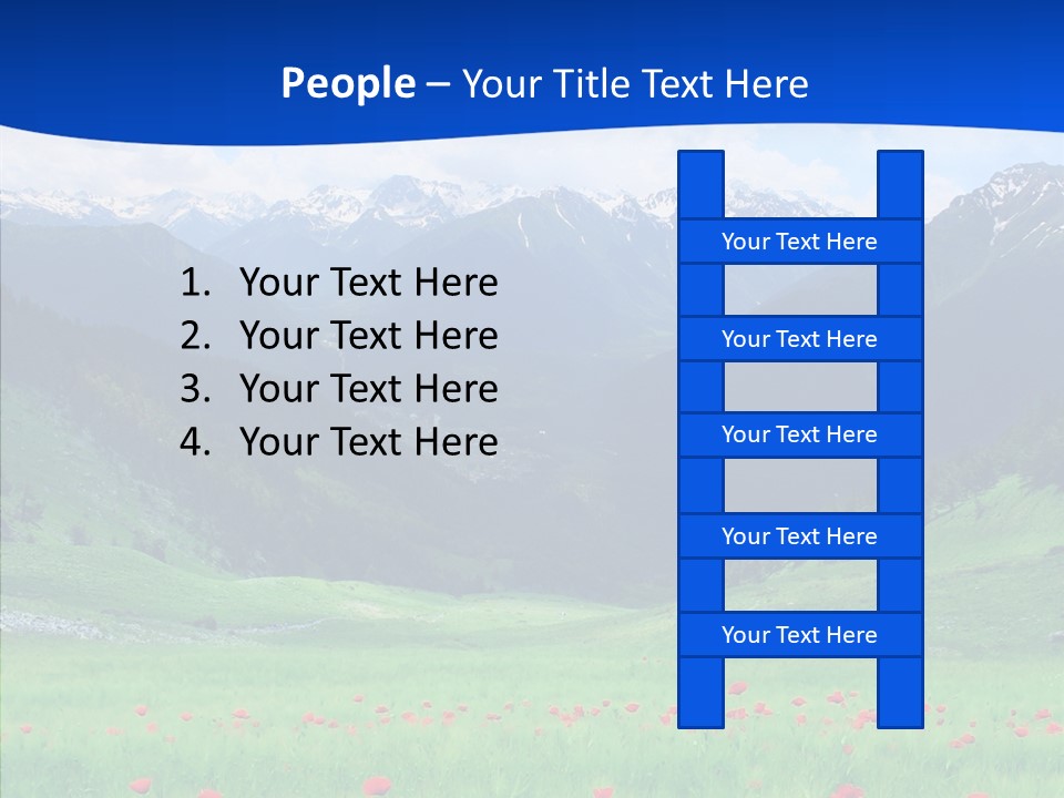 Outdoors Landscape Flour PowerPoint Template
