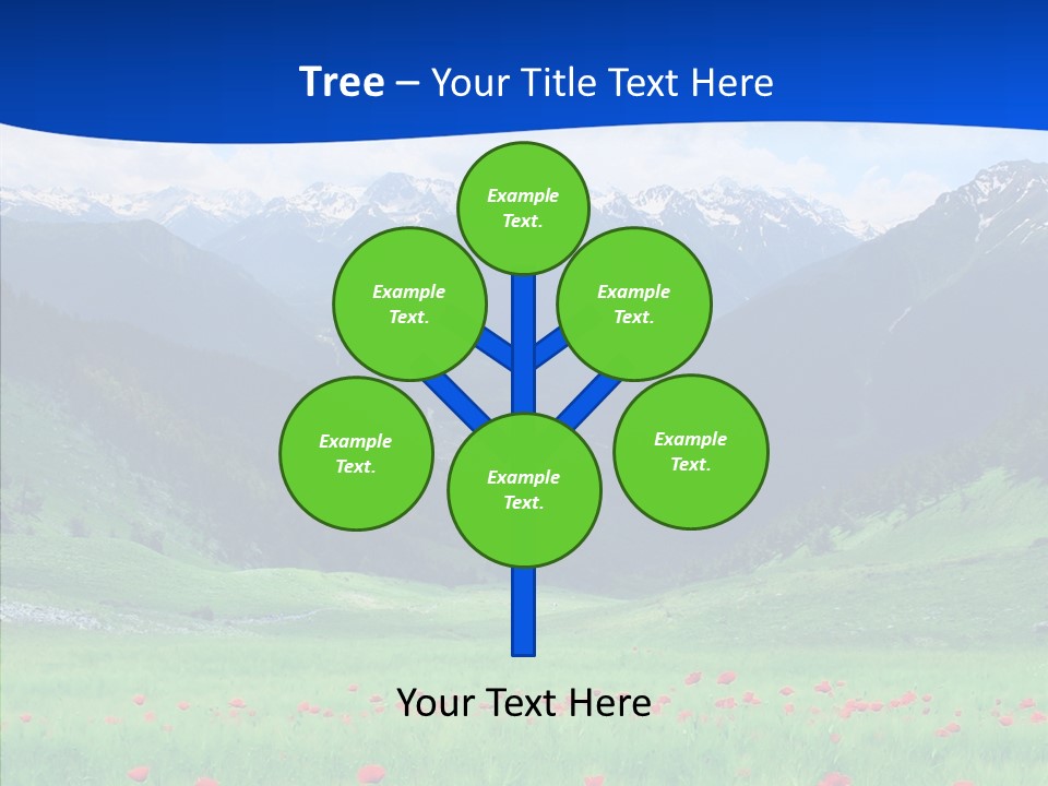 Outdoors Landscape Flour PowerPoint Template