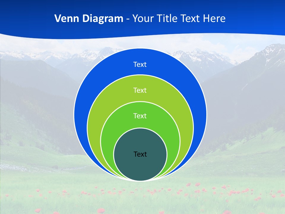 Outdoors Landscape Flour PowerPoint Template