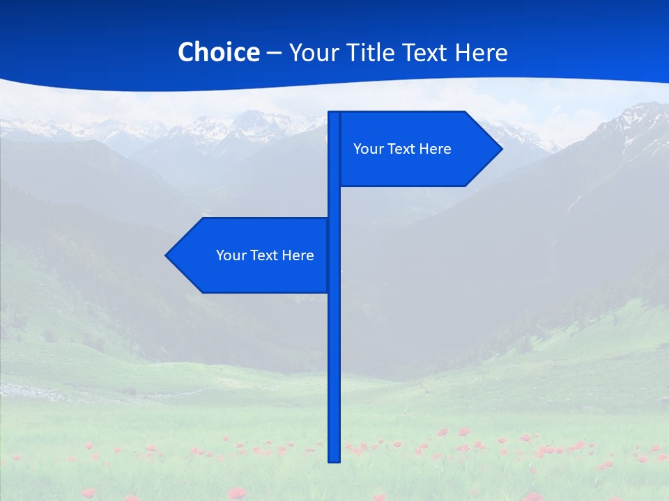 Outdoors Landscape Flour PowerPoint Template