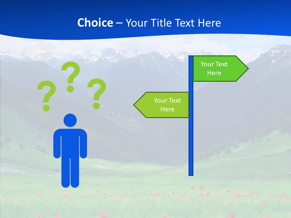 Outdoors Landscape Flour PowerPoint Template