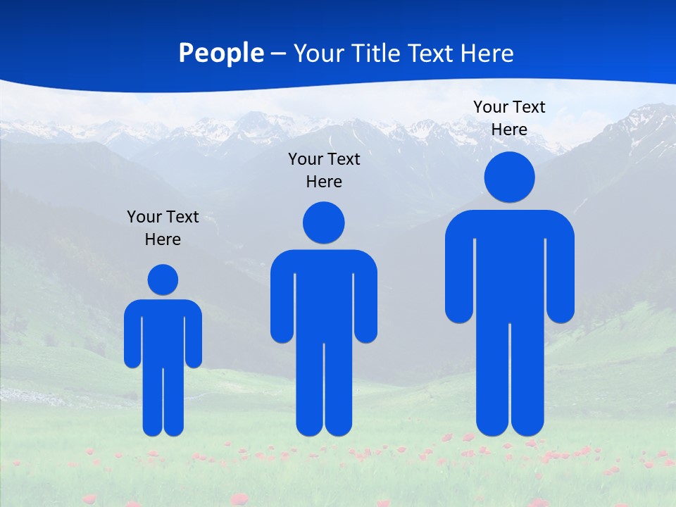 Outdoors Landscape Flour PowerPoint Template