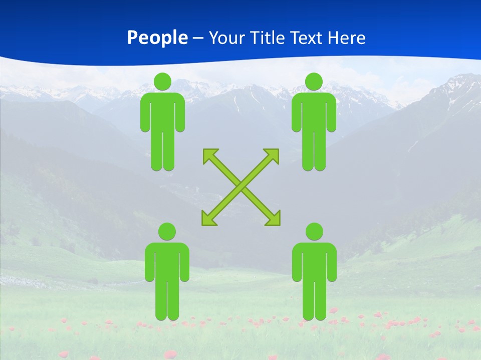 Outdoors Landscape Flour PowerPoint Template