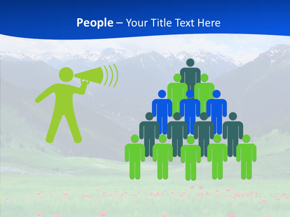 Outdoors Landscape Flour PowerPoint Template