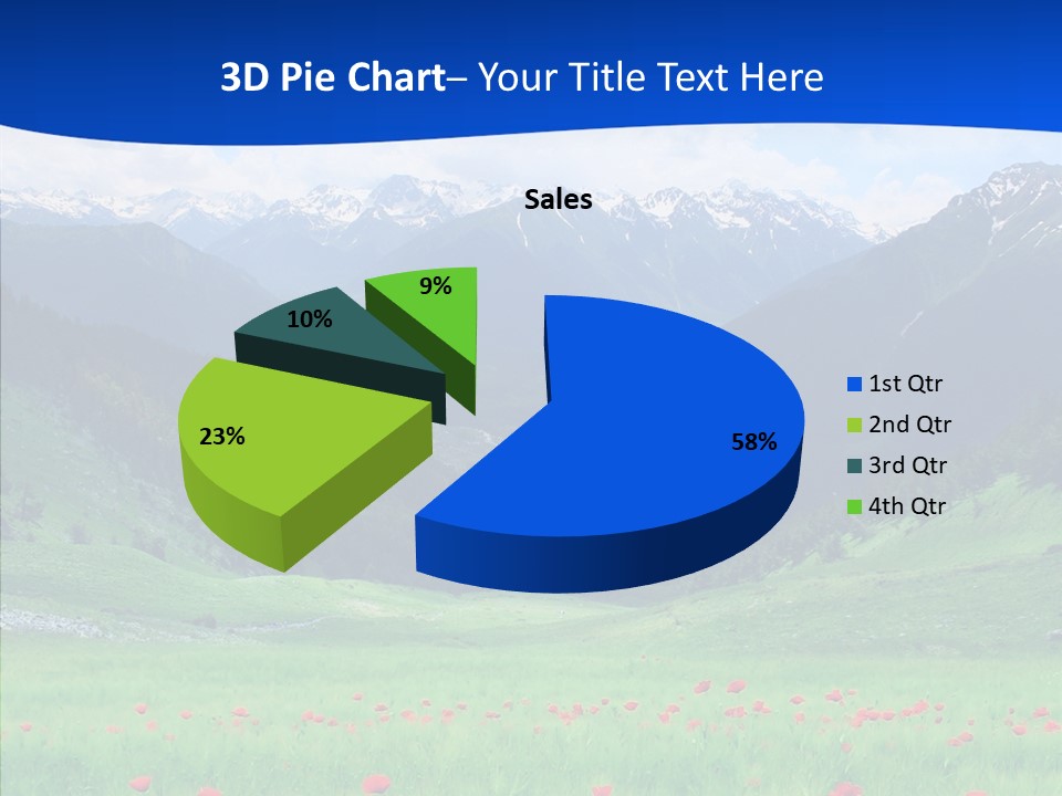 Outdoors Landscape Flour PowerPoint Template