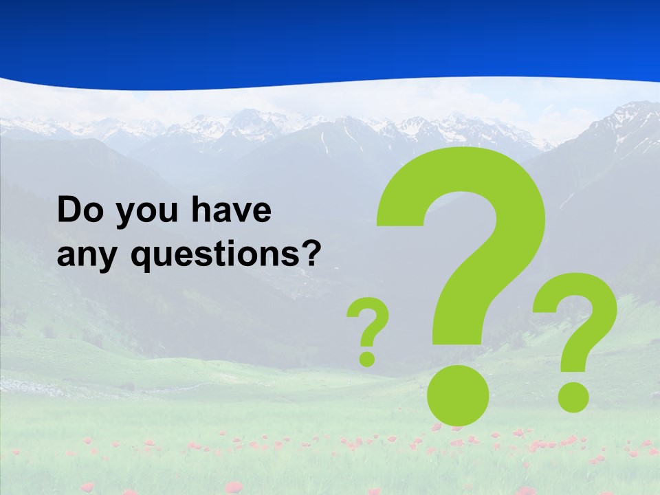 Outdoors Landscape Flour PowerPoint Template