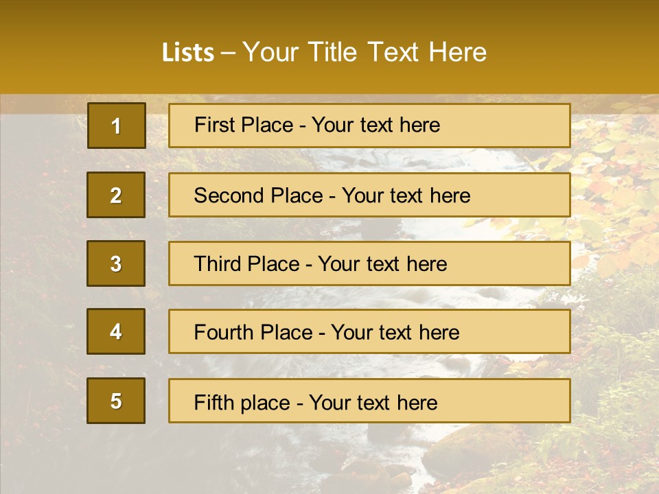 Outdoors Vista Woodland PowerPoint Template