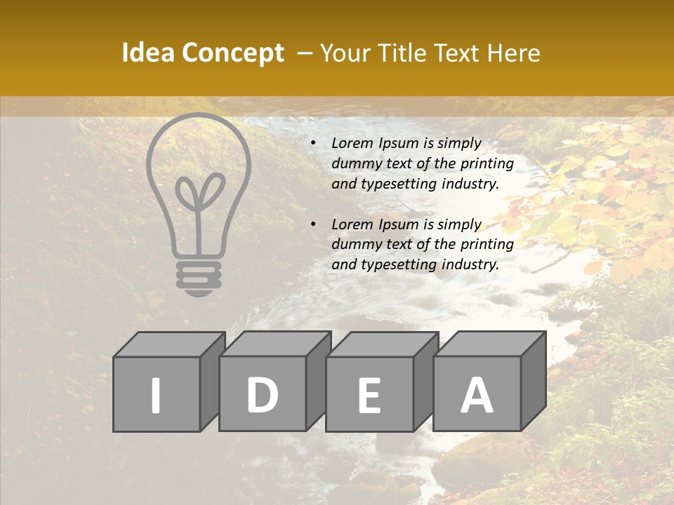 Outdoors Vista Woodland PowerPoint Template