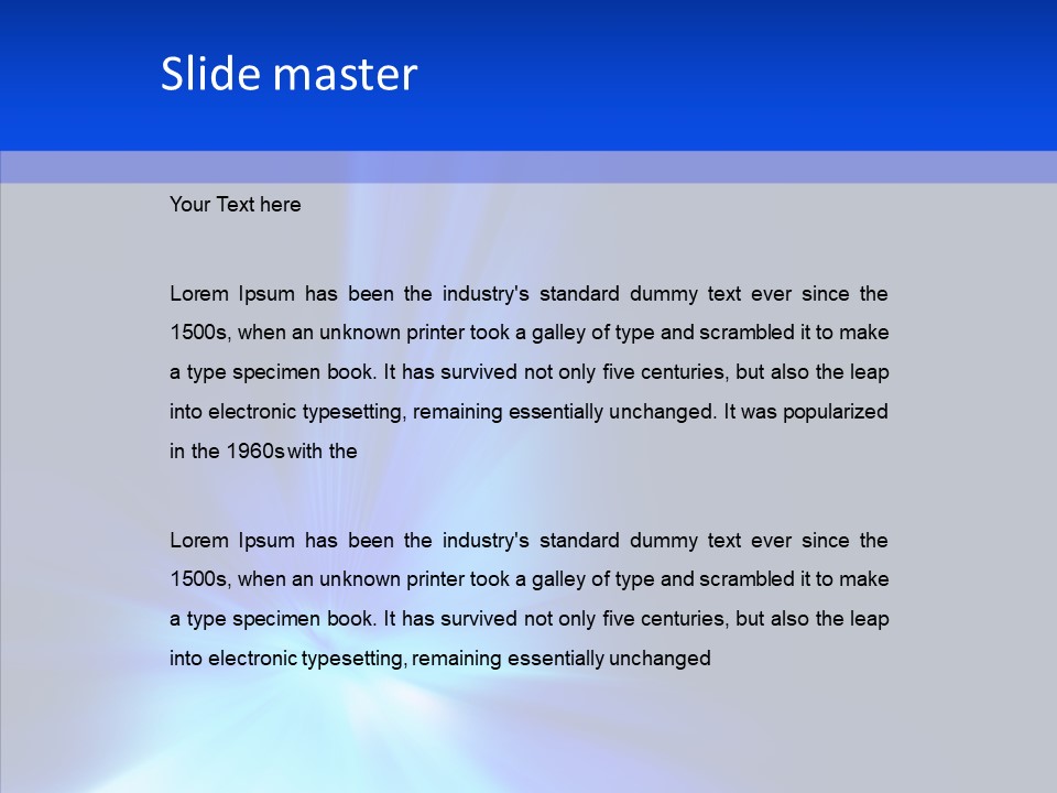 Light Backdrop Shining PowerPoint Template