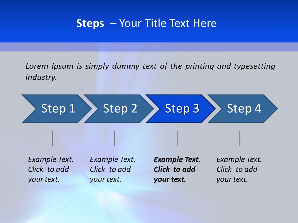 Light Backdrop Shining PowerPoint Template