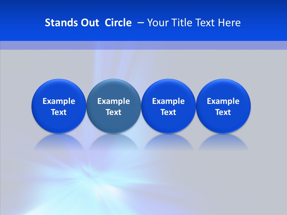 Light Backdrop Shining PowerPoint Template