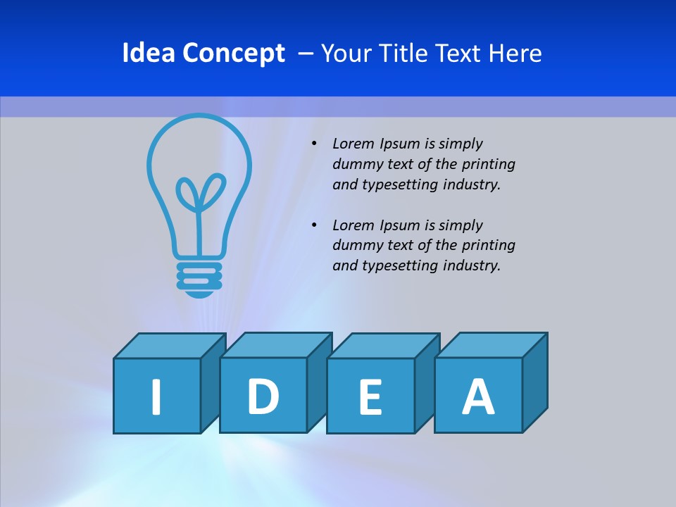 Light Backdrop Shining PowerPoint Template