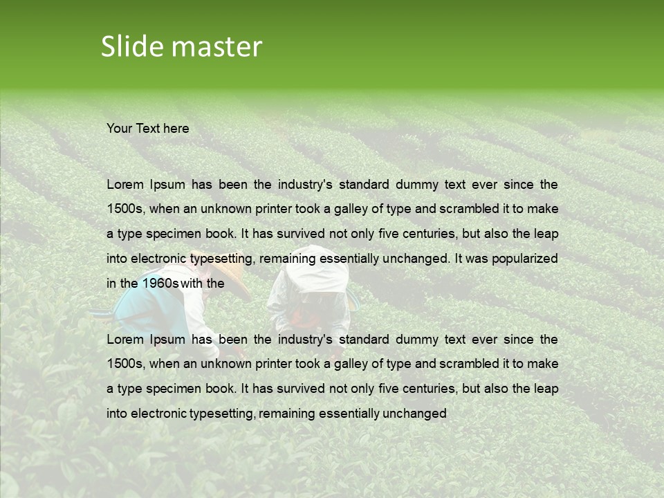 Nature Pluck China PowerPoint Template