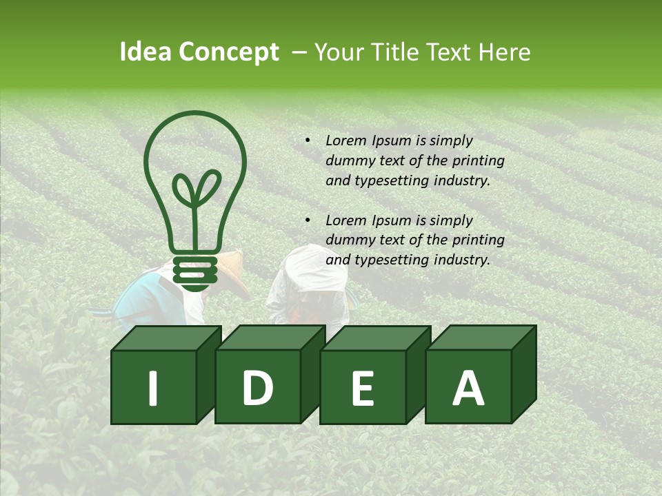 Nature Pluck China PowerPoint Template