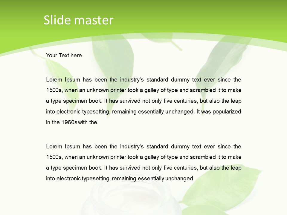 Hygiene Dermatologist Creamy PowerPoint Template