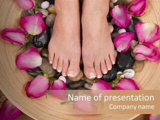 Women Bare Botanical PowerPoint Template