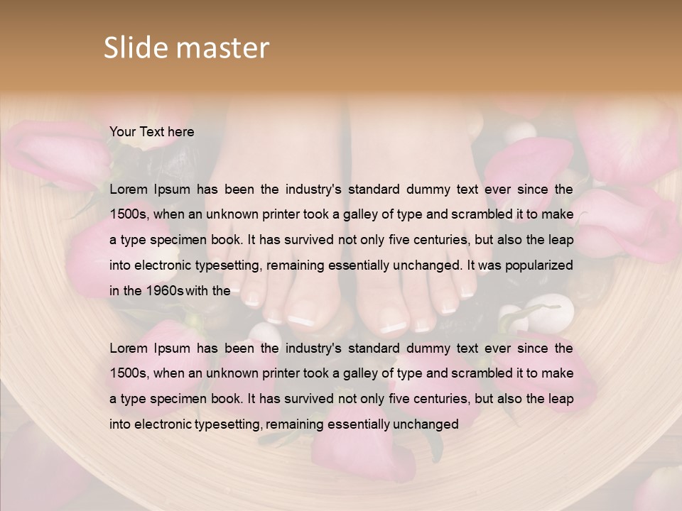 Women Bare Botanical PowerPoint Template