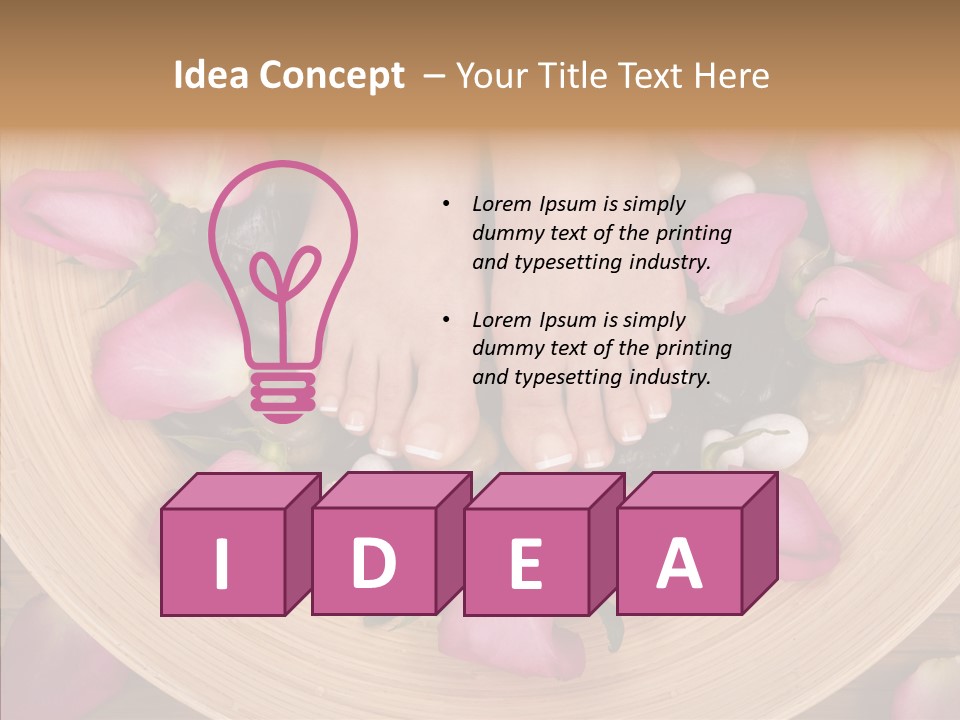 Women Bare Botanical PowerPoint Template