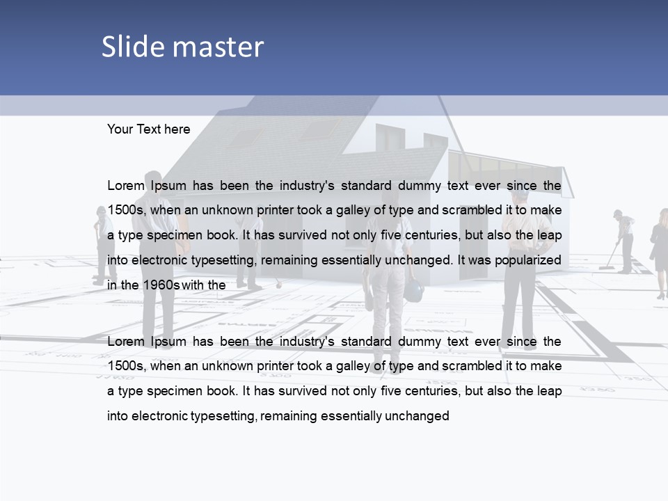 Abstract Architecture Maquette PowerPoint Template