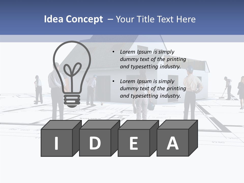 Abstract Architecture Maquette PowerPoint Template