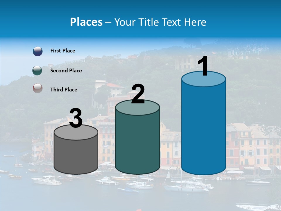 Houses Boats Jetty PowerPoint Template