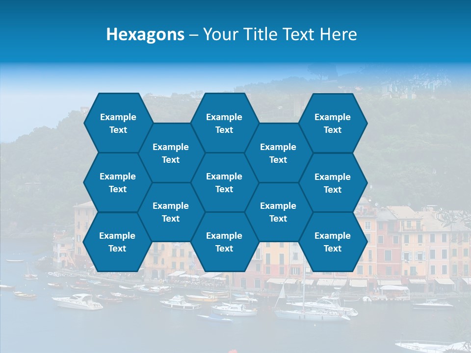 Houses Boats Jetty PowerPoint Template