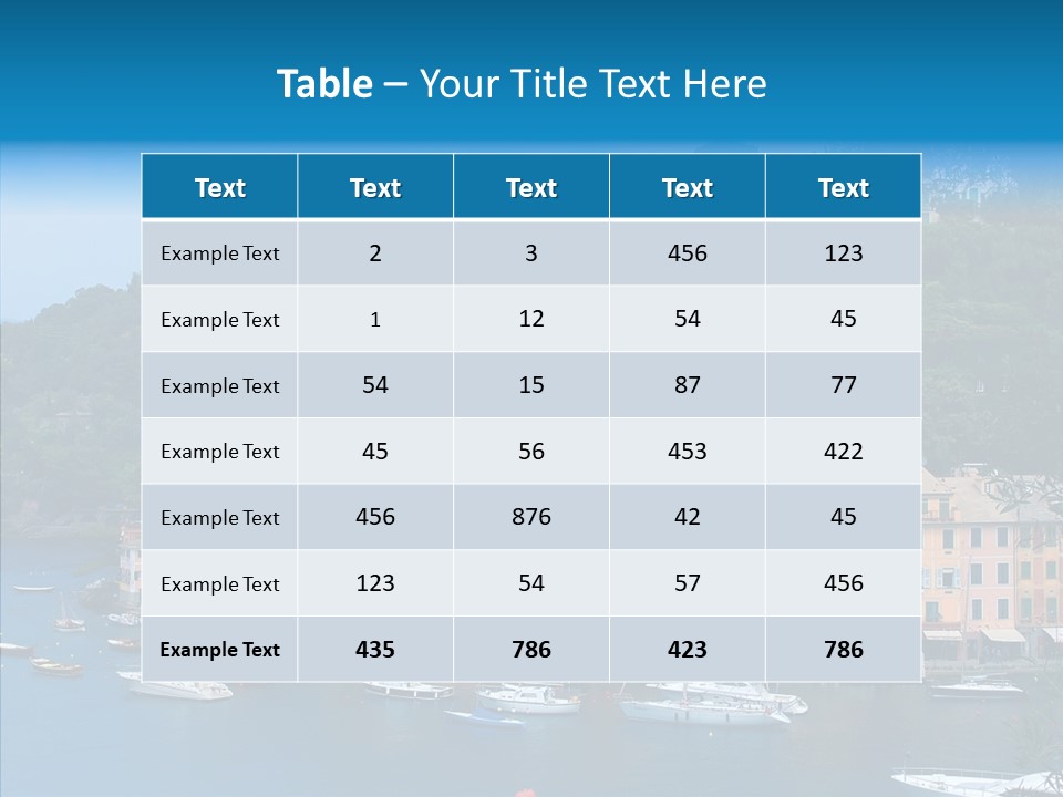 Houses Boats Jetty PowerPoint Template