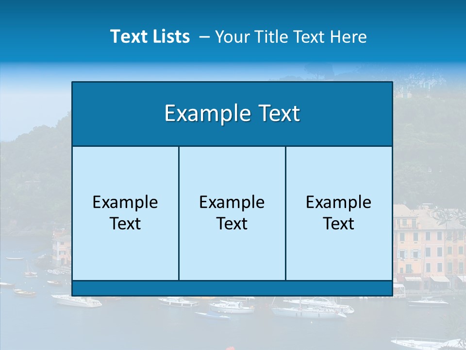 Houses Boats Jetty PowerPoint Template