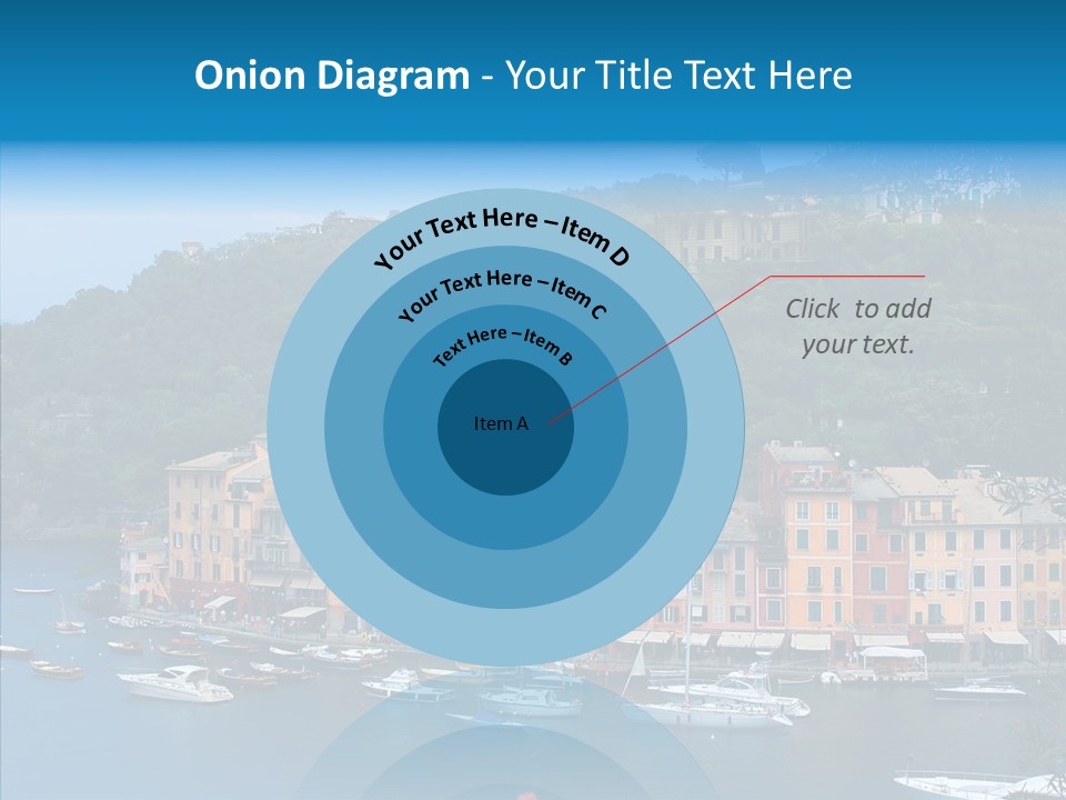 Houses Boats Jetty PowerPoint Template
