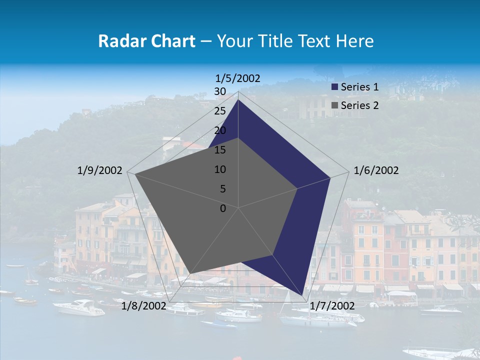 Houses Boats Jetty PowerPoint Template