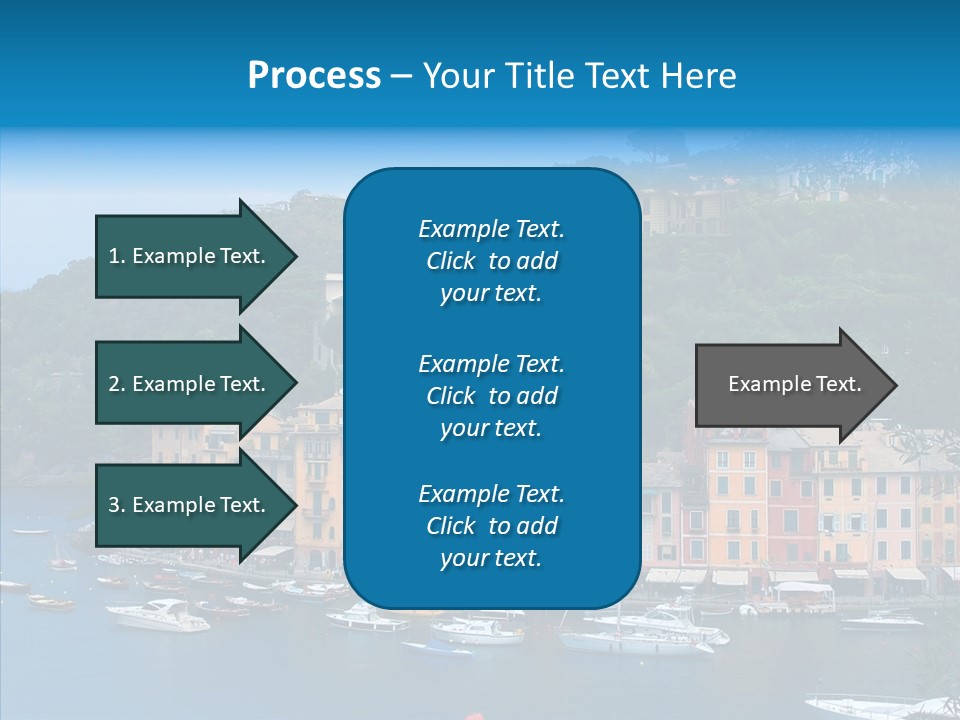 Houses Boats Jetty PowerPoint Template