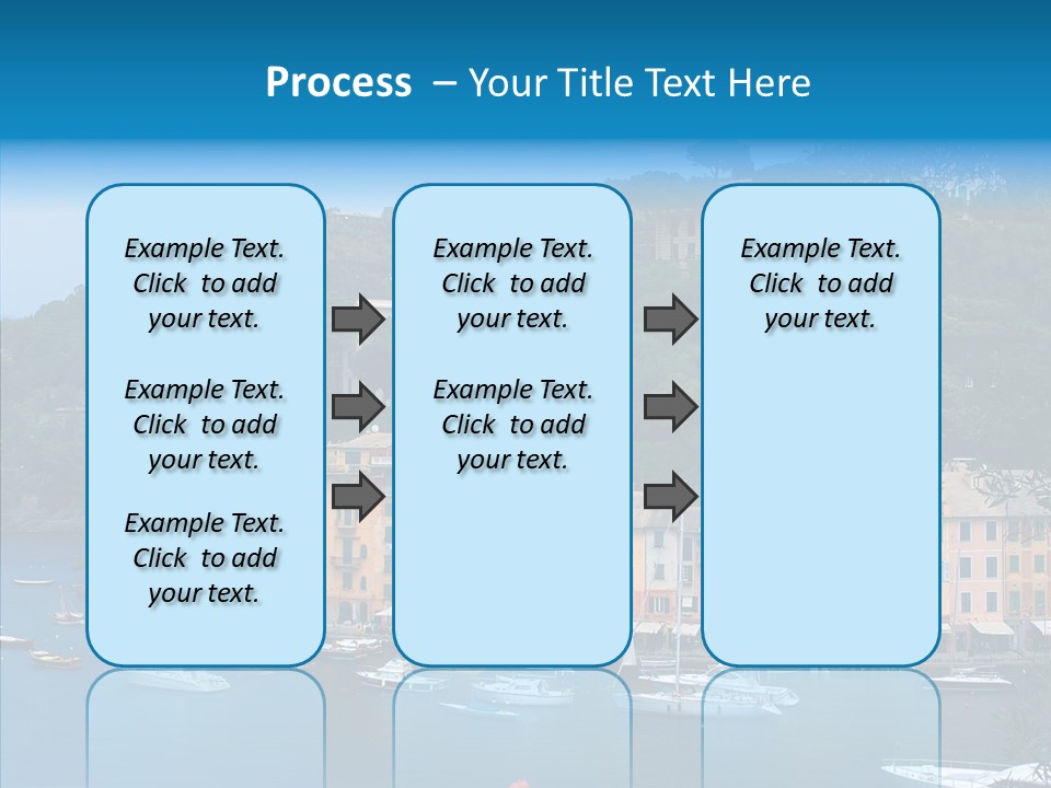 Houses Boats Jetty PowerPoint Template