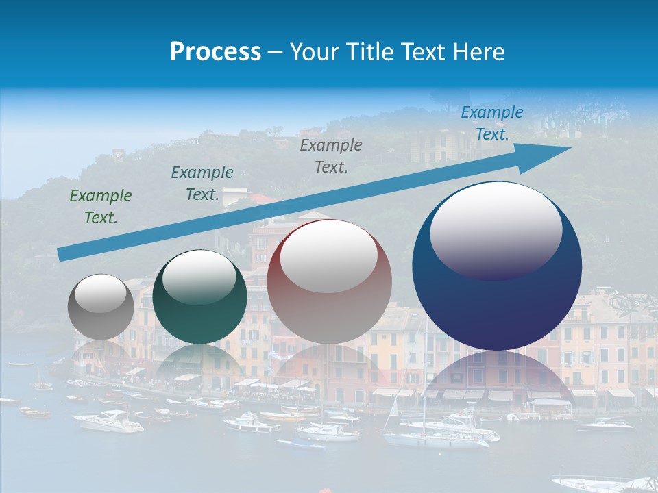 Houses Boats Jetty PowerPoint Template