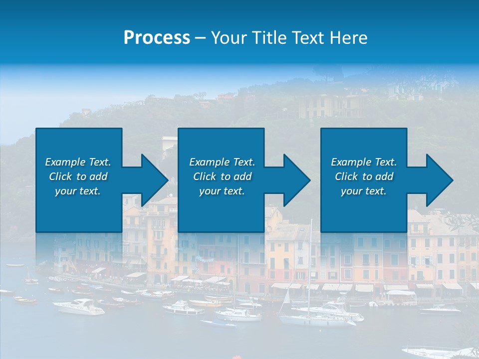 Houses Boats Jetty PowerPoint Template